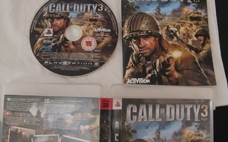 Call of Duty 3,  (Playstation 3) (CIB)