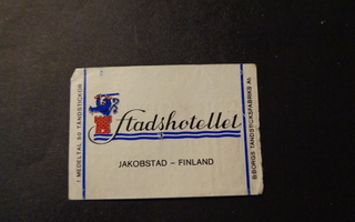 TT-etiketti Stadshotellet, Jakobstad Finland