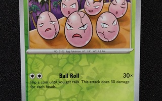 Pokemon kortti Exeggcute 102/165 reverse holo