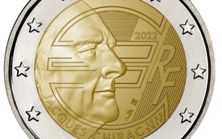 ** RANSKA 2€ 2022 Jacques Chirac pillerissä **