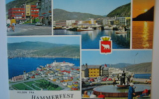 Norja Hammerfest matkailu aiheisia kortteja 2 kpl