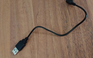 Musta Micro USB latausjohto 26 cm