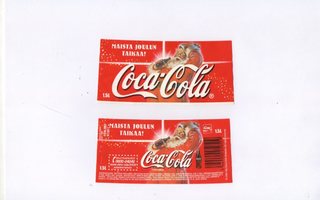 COCA-COLA MAISTA JOULUN TAIKAA Etiketti 2002