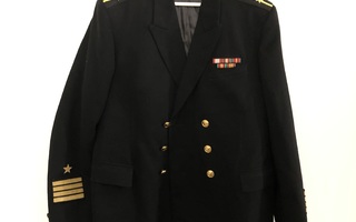Venäjän laivastoupseerin takki ja housut