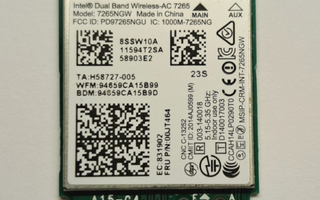 Lenovo Intel Wireless-AC 7265 WiFi -kortti
