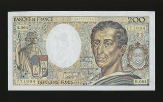 Ranska 200 Francs 1989, P155c XF