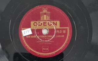 Savikiekko 1939 - Arnold Tilgmann -Odeon PLD 18