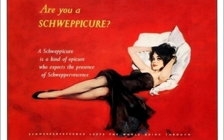 SCHWEPPES PIN-UP
