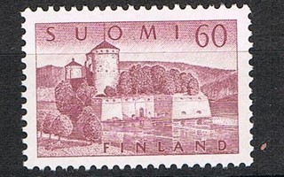 1957  M54 60mk Olavinlinna  ++