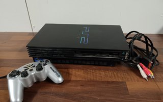 Playstation 2 konsoli ohjaimineen (projekti / varaosa)