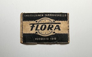 TT-etiketti Sveitsiläinen tarkkuuskello FLORA