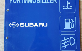 Subaru Registration Manual for Immobilizer, 2014