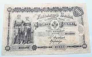 Harvinaisempi 100 Markkaa 1898