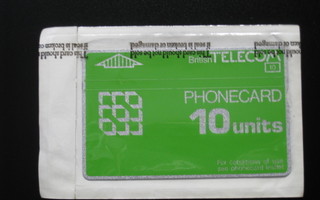 Puhelukortti – British Telecom, avaamattomassa pakkauksessa