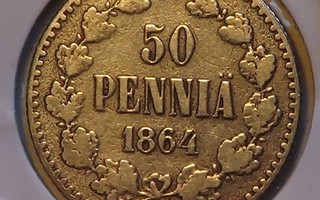 50 penniä 1864 kl 7/5