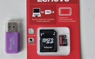 Lenovo Micro SDXC 1TB muistikortti+2 adapteria.