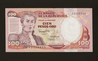 Kolumbia 100 Peso Oro 1.1.1986, P426b, UNC