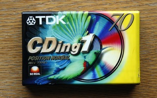 TDK C-kasetti CDing1 70 min. kasetti UUSI avaamaton
