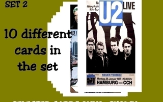 U2 -- postikorttisetti   (Upea Lahja !!) #2