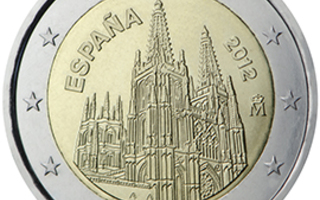 2€ Rulla Espanja 2012 The Burgos Cathedral