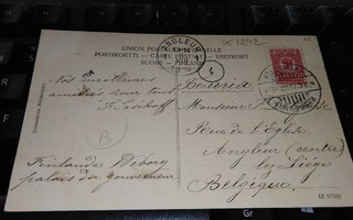 Kellomäki Ve-4kop Belgiaan Viipuri kortilla 1912 PK450/5