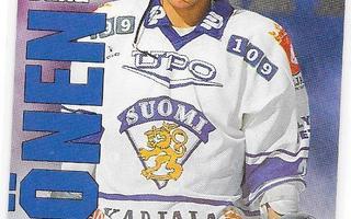 1998-99 CardSet Maajoukkue #47of47 Juha Ylönen HPK Jokerit