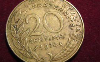 20 centimes 1974. Ranska-France