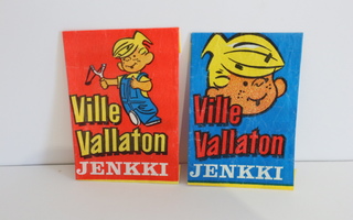 Ville Vallaton jenkki purukumikääreet 2kpl 1970-luku