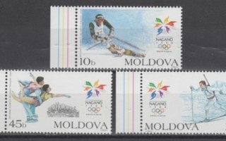 (S0848) MOLDOVA, 1998 (Winter Olympic Games). Mi ## 263-265