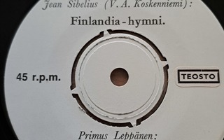 Finlandia hymni/ Karjalaisten laulu singlelevy