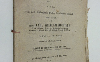 Carl Wilhelm Böttiger : Stycken ur Dante's Divina Commedi...