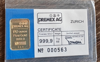 Premex AG 1/10 oz kulta "harkko"