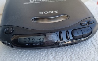 Sony Discman Mega Bass CD-soitin.