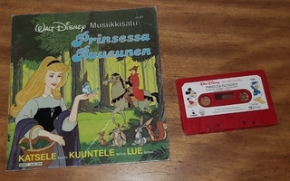 DISNEY MUSIIKKISATU PRINSESSA RUUSUNEN MUKANA KASETTI 1988