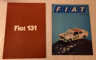 Autoesite FIAT 131 ja FIAT-lehti 4/1979