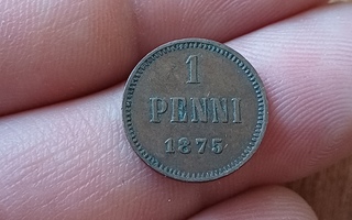 1 Penni 1875 siisti.