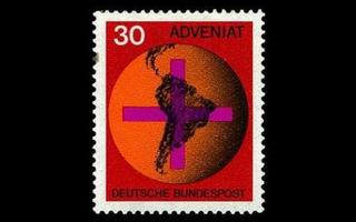 Saksa 545 ** Avustus Latinalaisen Amerikan kirkoille (1967)