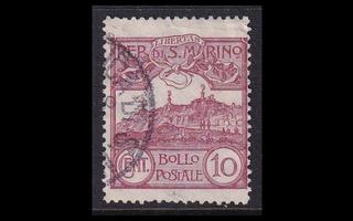 San Marino 36 o Monte Titano 10 C (1903)