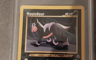 Pokemon 2001 Neo Discovery Houndour PSA 8 1st Edition