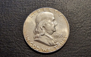 USA Franklin Half dollar 1963