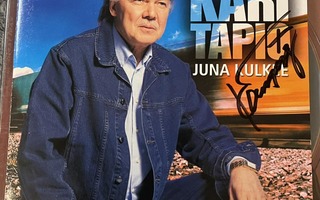 Kari Tapio - Juna kulkee cd-levy nimikirjoituksella