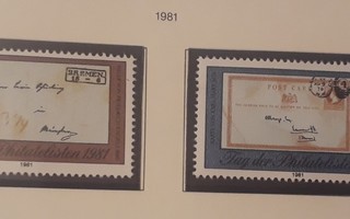 DDR 1981 - Postimerkin päivä (2)  ++