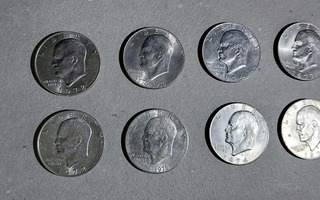USA 8 kpl 1 Dollareita 1972-1978