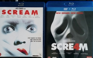 Scream (1996) + Scream 4 - (Blu-ray + DVD)