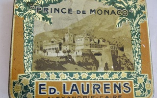 VANHA Savuke Tupakka Pelti Aski Laurens Prince d Monaco 1920