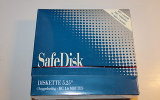 Levykkeitä 5.25" SafeDisk 10kpl pakkaus