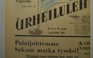 Suomen Urheilulehti Nro 13/1942 (15.3)