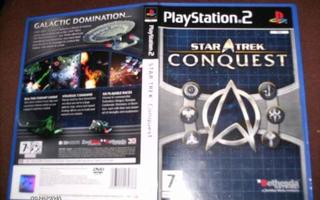 PS 2 -peli: STAR TREK Conquest (Sis.pk:t)