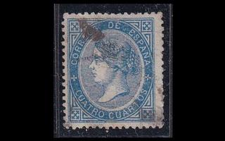 Espanja 81 o Isabella II 4 Cs (1867)