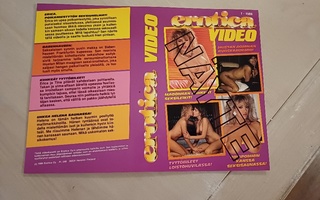 Erotica video 1-1986 VHS kansipaperi / kansilehti